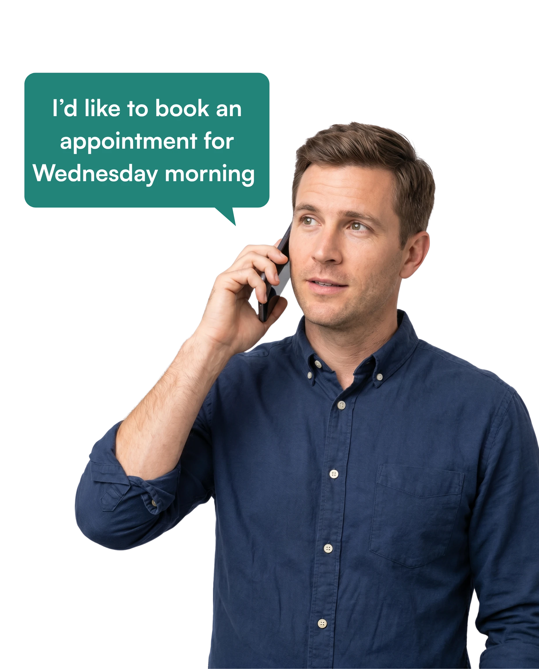 Caller asking to book an appointment