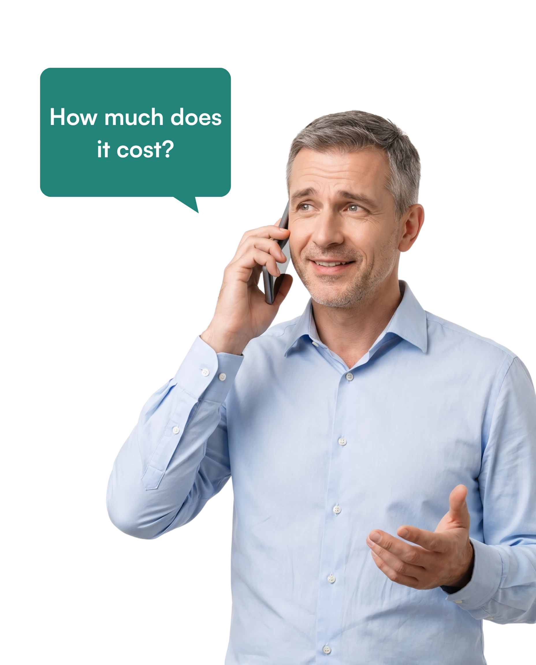 Caller asking about cost
